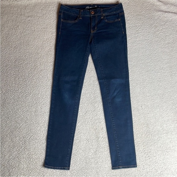 American Eagle Denim Jeans Stretch Jeggings Size 6 - Picture 1 of 10
